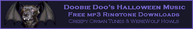 Doobie Doo's Free Halloween Music Ringtone Downloads - Wav,MP3,Ringtone,Midi