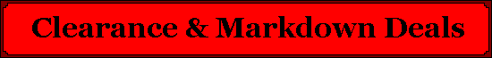 Cyber Clearance Online Specials